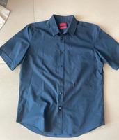Hugo Boss Herren Hemd dunkelblau Gr. 42 regular fit Hessen - Gründau Vorschau