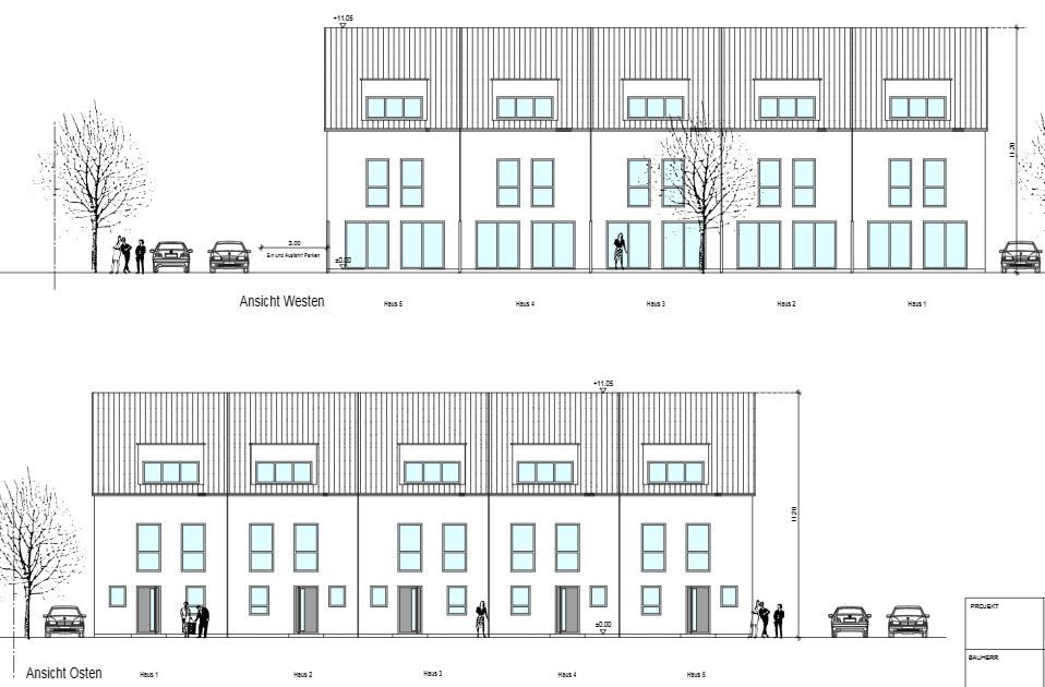 Provisionsfreie Reihenhaus Ensemble Monsheim / Kriegsheim mit 5ZKB + Garten + Balkon + 2 Stellplätze in Monsheim