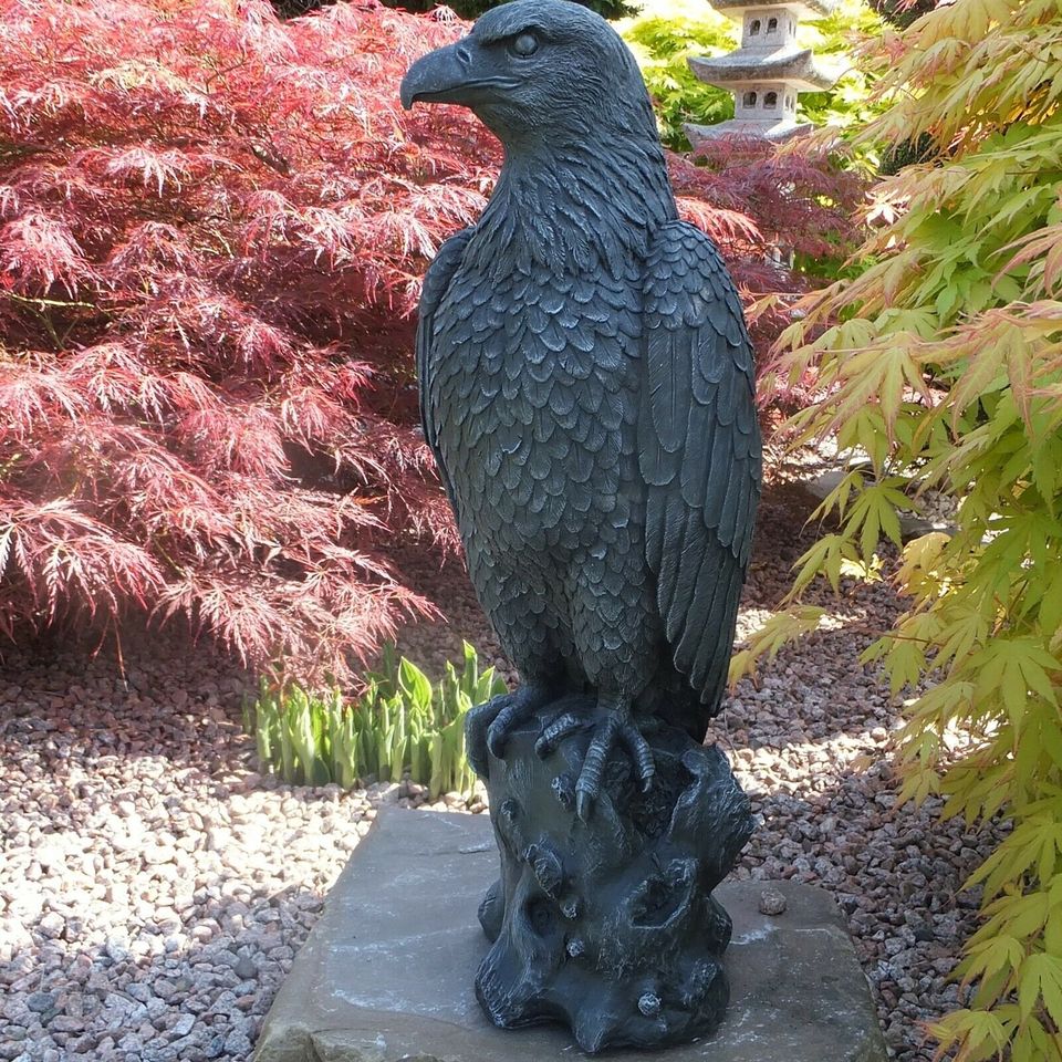 Steinfigur großer Adler Greifvogel in Korschenbroich