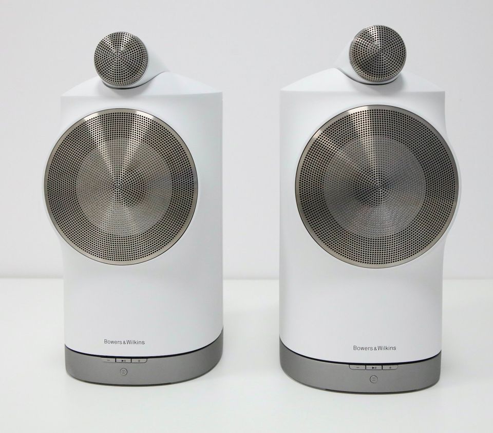 Bowers & Wilkins B&W Formation Duo weiß inkl Stands silber in Pforzheim