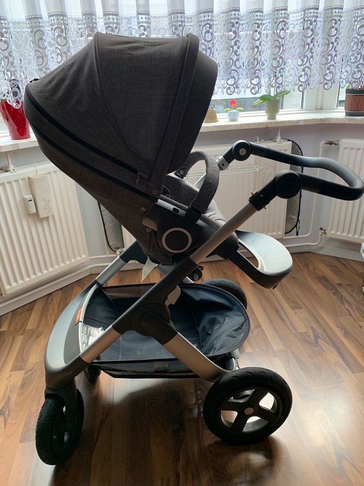 Stokke Trailz Kinderwagen Babywagen Melange grey grau in Hamburg