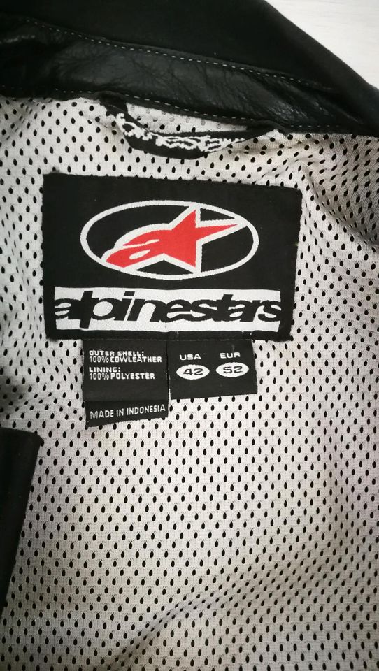 Leder Kombi Alpinestars 2 teilig gebraucht Eu-Größe 52 in Grevesmuehlen