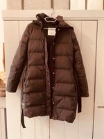 Daunenjacke Parka schwarz Mantel Steppmantel Gürtel Daunen Kapuze Sachsen - Hartmannsdorf Vorschau