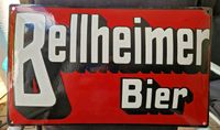 Bellheimer Bier Brauerei Emailschild Emailleschild Bellheim Bräu Bayern - Aschaffenburg Vorschau