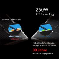 Solarmodul 250W N type JET Technologie full black 143,5 x 88 cm Sachsen - Pulsnitz Vorschau