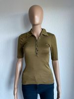 Strenesse Damen Baumwolle Shirt | 34 | oliv grün khaki ¾ Ärmel Bayern - Waltenhofen Vorschau