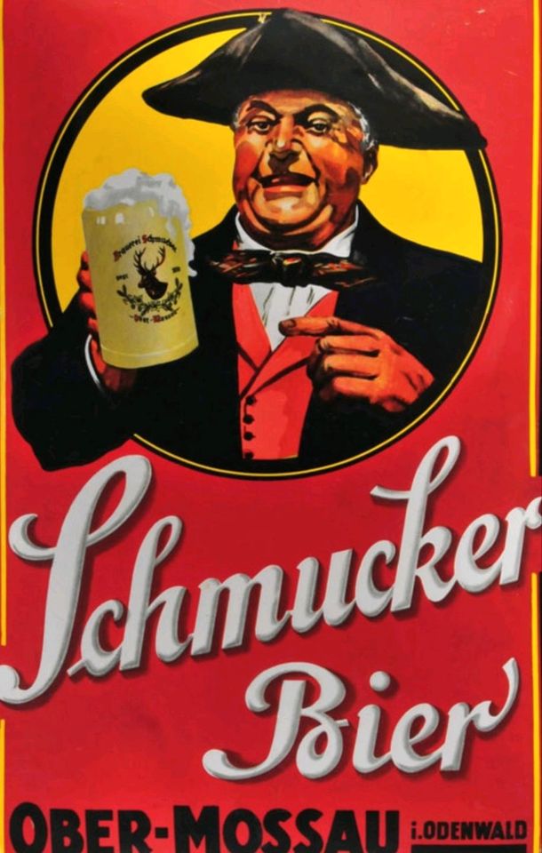 Suche Schmucker Bier Privatbrauerei Emailschild in Michelstadt