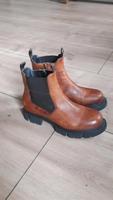 ❤️Neu Leder Chelsea Boots Cognac braun gefüttert dicke Sohle Pankow - Weissensee Vorschau
