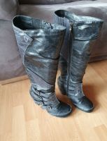 Lederstiefel von Tamaris, Schaft variabel, Größe 40 Bayern - Roßtal Vorschau