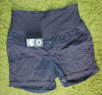 Dunkelblaue kurze Umstandshose Shorts H&M Gr. 40 Thüringen - Drei Gleichen Vorschau