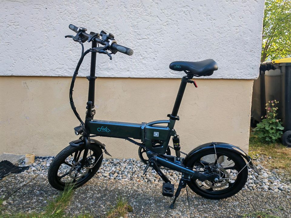 Fiido D2 Klappfahrrad Klapp E-Bike elektro Mofa Roller Fahrrad 25 in Weingarten