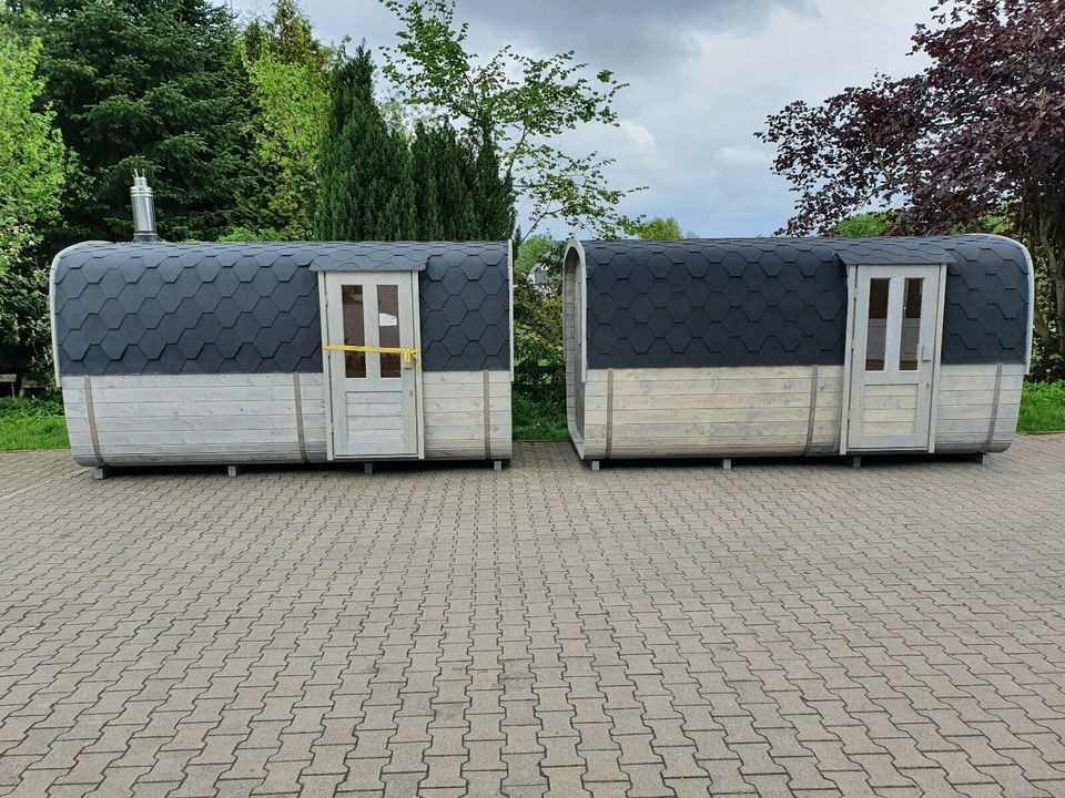 Sauna  Gartensauna 4m NEU Holzofen 16 KW am Lager Thermoholz in Hüllhorst