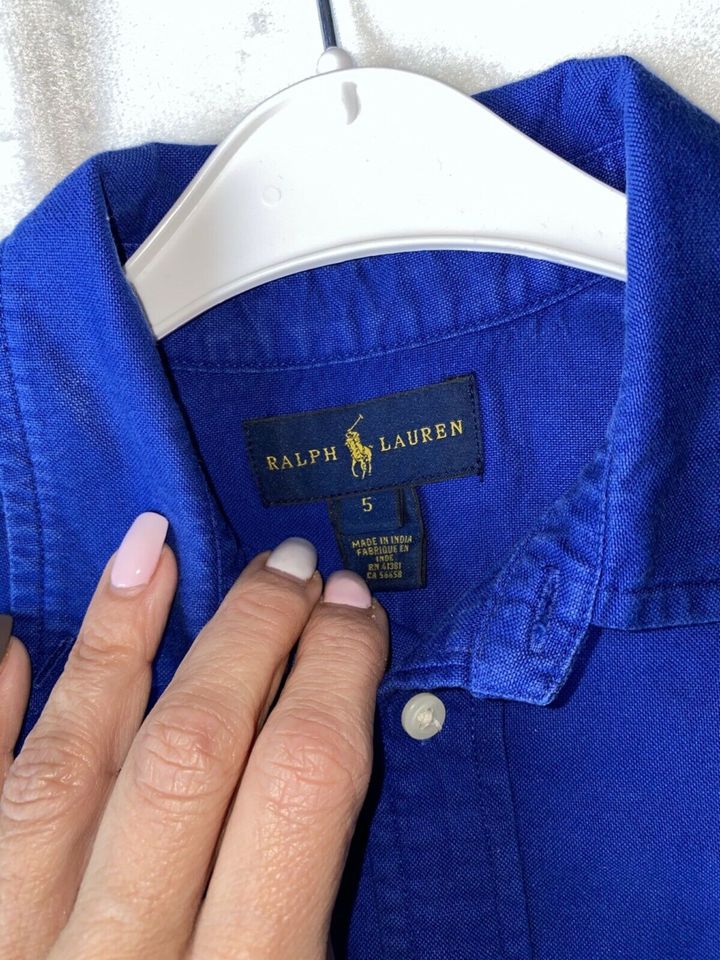 Original Polo Ralph Lauren Hemd Pony royalblau in 110 in Hennef (Sieg)