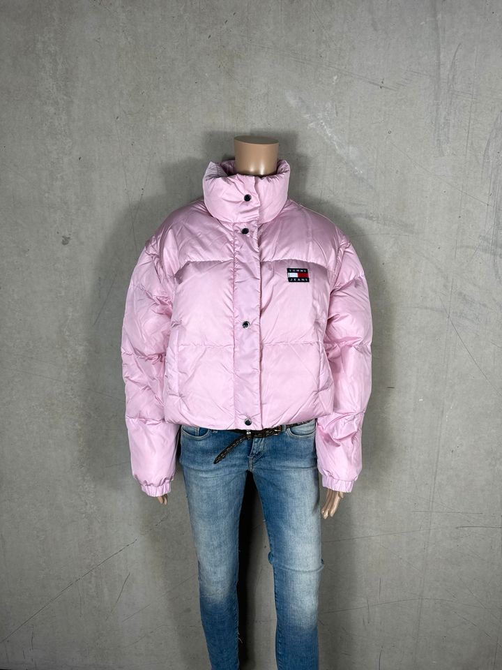 Tommy Hilfiger Jeans puffer hipster Jacke rosa neu XL 42 in Erlabrunn