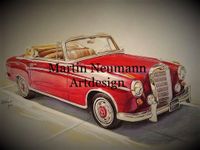 Mercedes W128 220SE 1960 Ponton Cabrio Original Zeichnung Nordrhein-Westfalen - Königswinter Vorschau