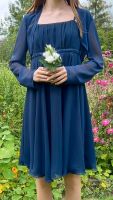 weise⭐ Konfirmationskleid XXS 30 152 blau Pailletten Chiffonkleid Niedersachsen - Elsfleth Vorschau