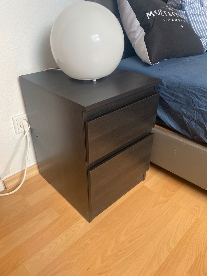 Ikea KULLEN Kommode mit 2 Schubladen, schwarzbraun, in Karlsruhe