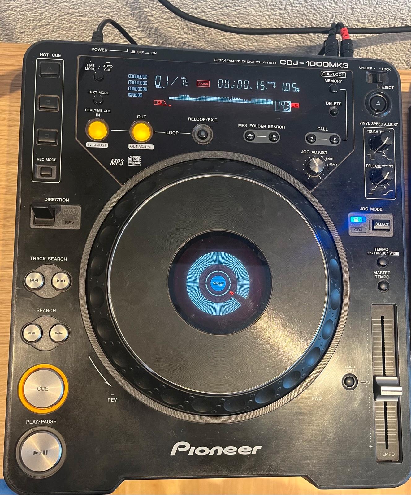 Pioneer CDJ 1000MK3 – Solides Einsteiger-Set mit Zubehör in