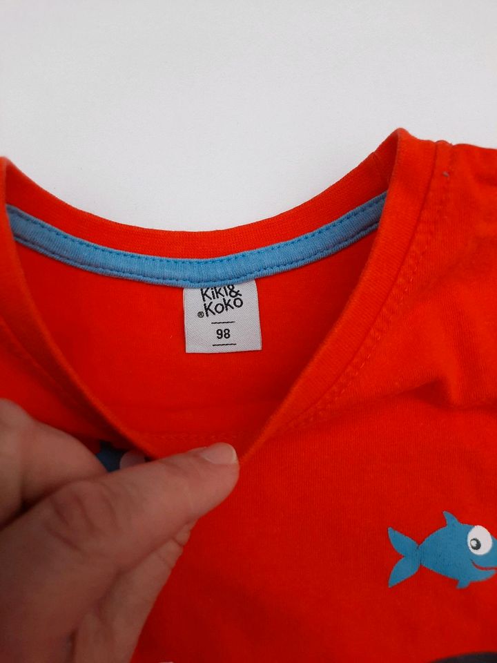 ‼️ Tolles freches T-Shirt "Hai" von kiki&koko, Gr. 98 ‼️ in Kerpen