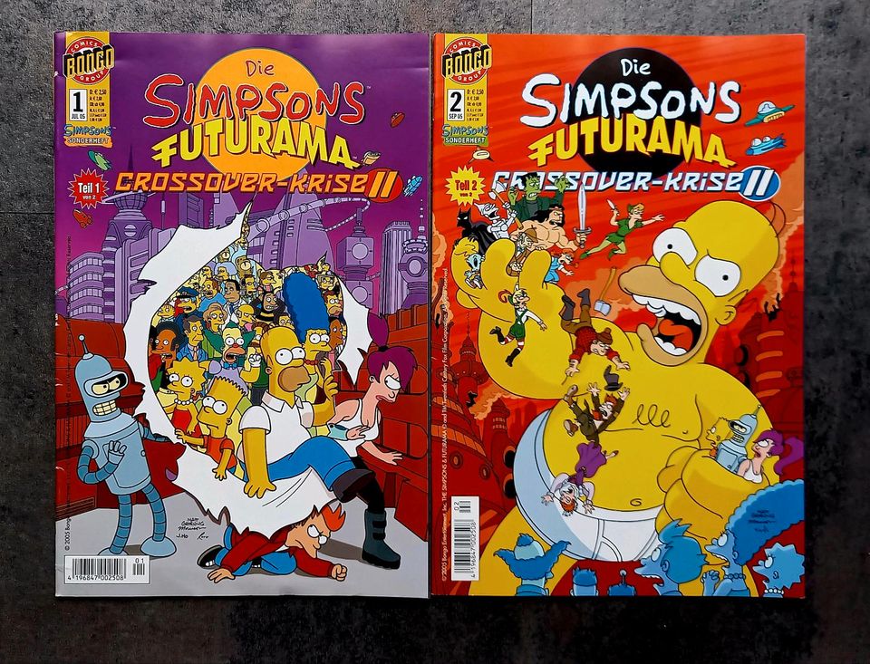 Comic Die Simpsons Futurama Crossover Krise II Teil 1+2 in Berlin