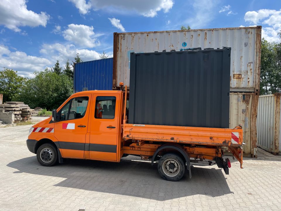 7ft Lagercontainer Baustellencontainer neuwertig RAL 7021 mieten in Freiburg im Breisgau