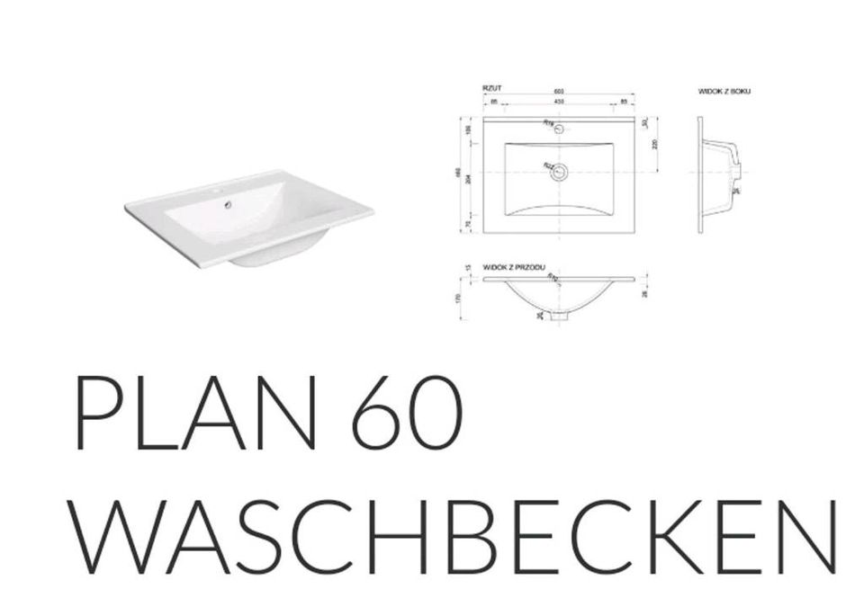 Waschbecken Plan 60 in Glattbach Unterfr.