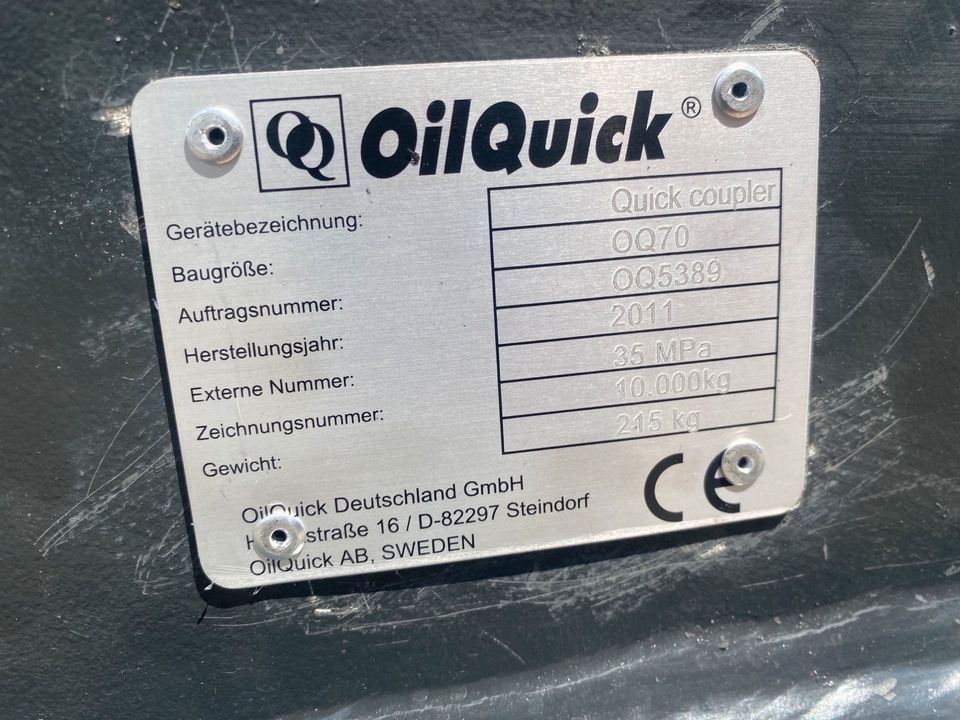 OILQUICK OQ70 Schnellwechsler in Remshalden