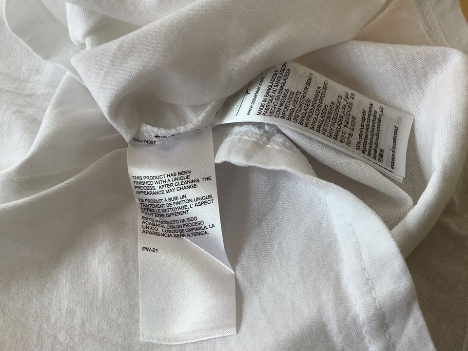 ❤️Calvin Klein Jeans T-Shirt S weiß neuwertig in Türkheim