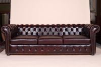 Englische Möbel Chesterfield Leder Sofa 3 Sitzer antik rot UK Brandenburg - Potsdam Vorschau