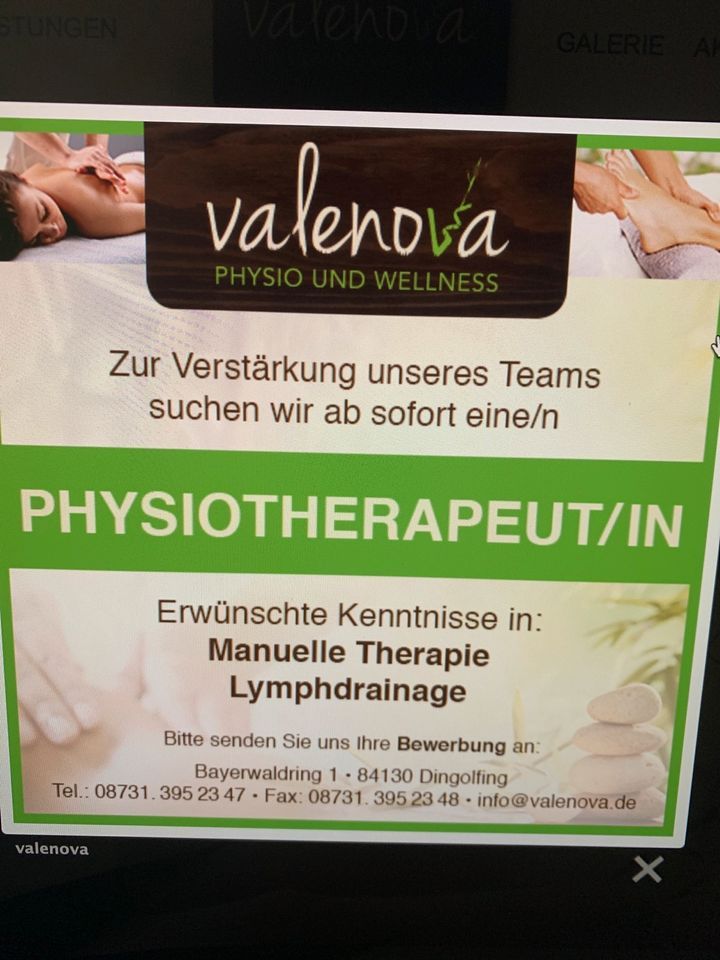 Physiotherapeut/-in gesucht !! VZ / TZ möglich in Loiching