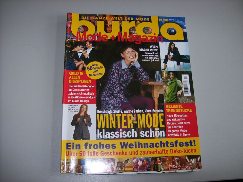 Burda Mode + Magazin 12/98   Schnittmuster unbenutzt in Rosenheim