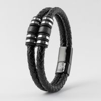 KUVARS | Lederarmband "Luminary" Herren Männer Armband Schwarz Ramersdorf-Perlach - Ramersdorf Vorschau