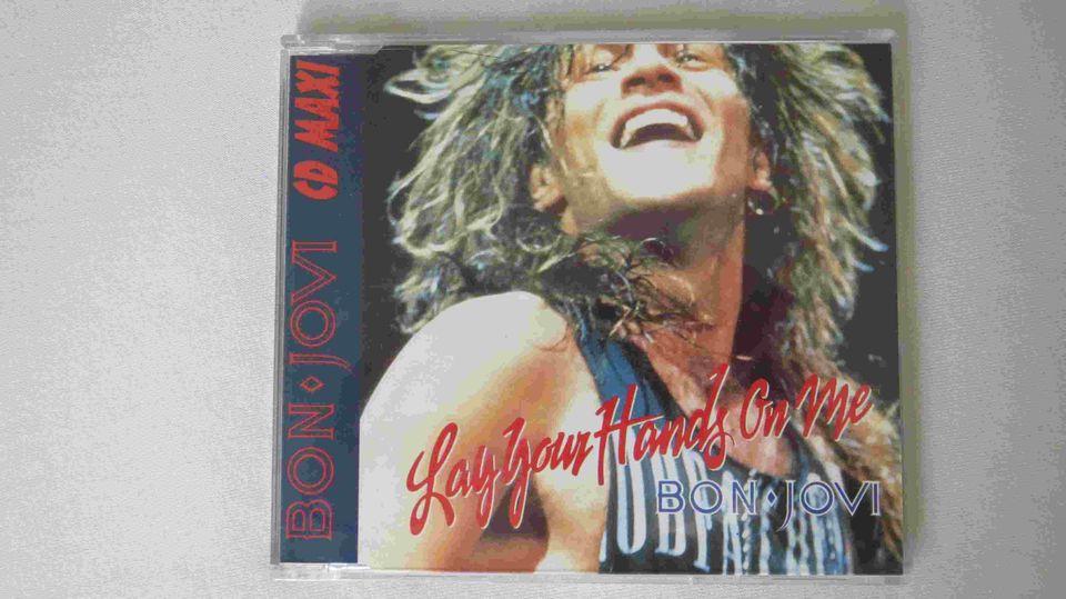 Bon Jovi  Lay your hands on me mit Miniposter CD Maxi Single in Essen