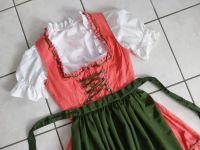 Dirndl von Krüger Madl Gr. 36 hellrot rot grün Punkte Rosen Ludwigsvorstadt-Isarvorstadt - Isarvorstadt Vorschau