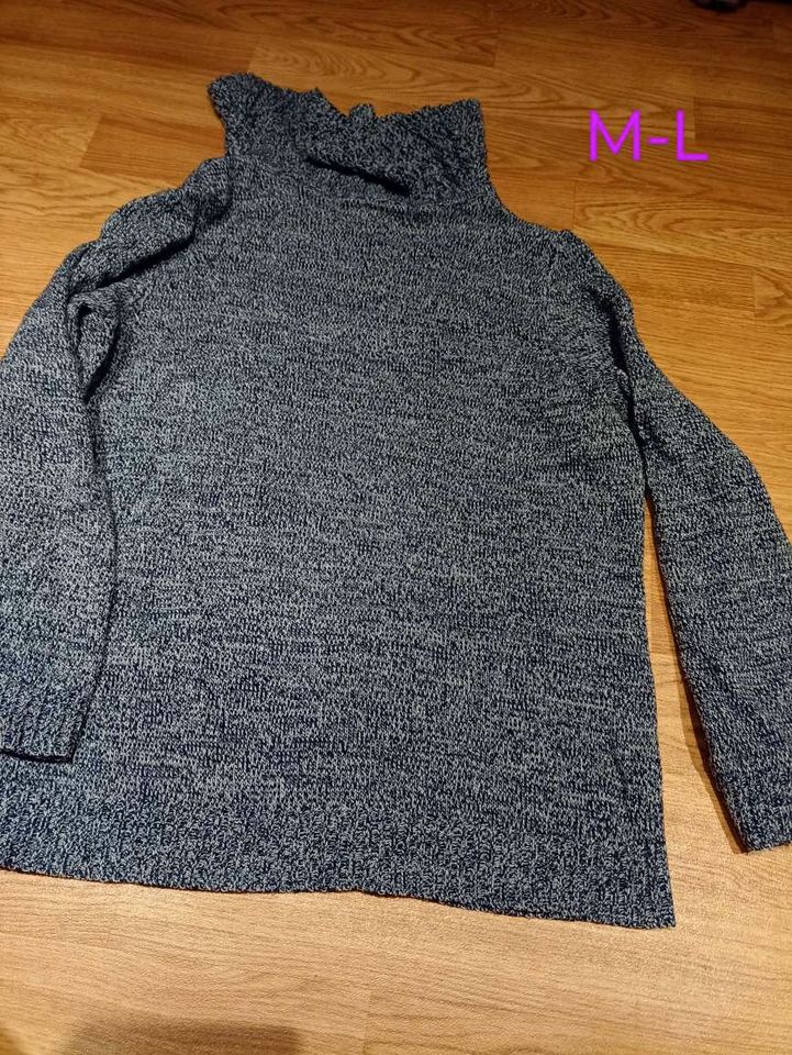 rollkragen pullover M/L grau in Bahretal