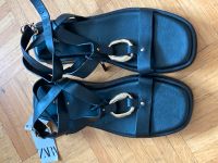 ZARA Sandalen schwarz Leder neu mit Etikett Gr. 41 München - Schwabing-West Vorschau