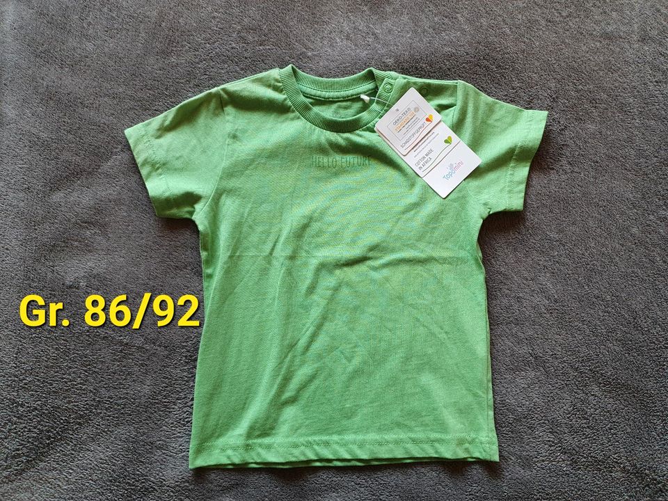 11 Jungs kurzarm T-Shirts,Sommer Shirts,Oberteile,Größe 86/92 in Michelau i. OFr.