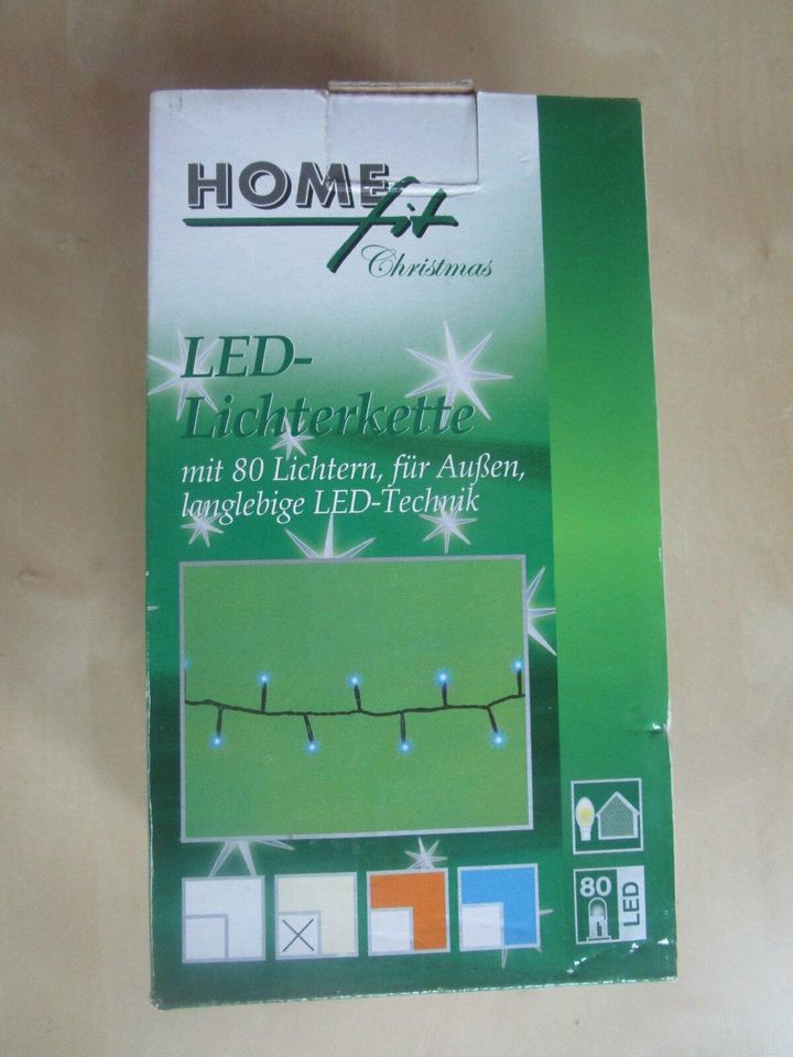 LED Lichterkette,außen, 80Lichter,10m,warmweiß,mehrere verfügbar, in Stolberg (Rhld)