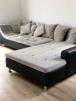 Sofa weiß schwarz Leder Stoff gewebt Couch Kissen Lounge Baden-Württemberg - Pforzheim Vorschau