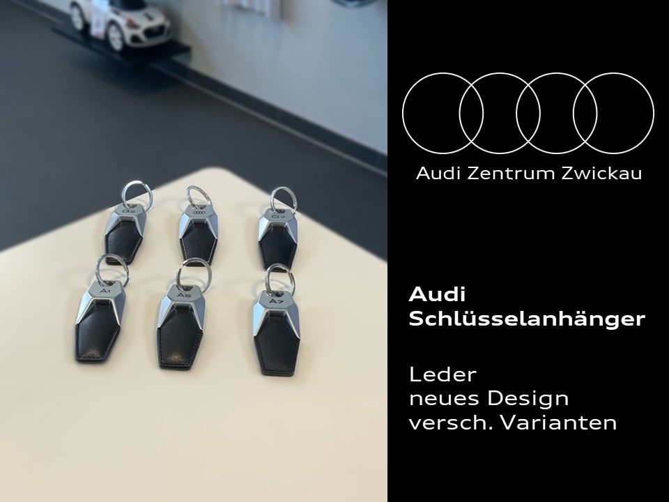 Audi Schlüsselanhänger aus Leder & Eisen - Stilvolles Zubehör für A1 A3 RS3  A4 A5 A6 A7 RS7 A8 Q3 Q5 Q7 R8 - Ideales Geschenk für Auto-Liebhaber
