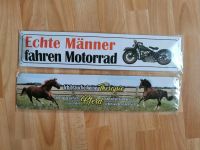 Blechschilder, Motorrad, Motorradfahrer, Pferd, Reiter, Geschenk Sachsen - Chemnitz Vorschau