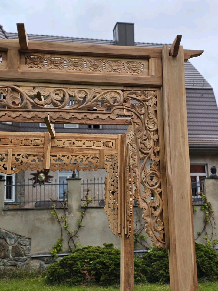 Pavillon Pergola Teak Holz in Werdau