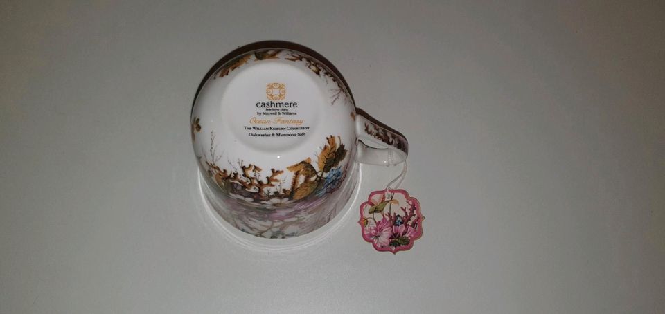 Cashmere Ocean Fantasy Kaffee Tee Tasse Unterteller  Set NEU in Gochsheim