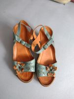 ❤️ Sandalen Gemini Damen Leder 39 Blume blau ⭐ Sachsen - Bautzen Vorschau