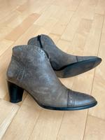 maripe Leder-Stiefelette grau 38 Made in Italy Niedersachsen - Schwanewede Vorschau
