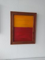 moderne Kunst Bild Gemälde rot-orange 40x50 m. Rahmen Baden-Württemberg - Ingoldingen Vorschau