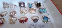 20 x Modeschmuck - Damen-Ringe –Einlage-Steine Rheinland-Pfalz - Rommersheim Vorschau