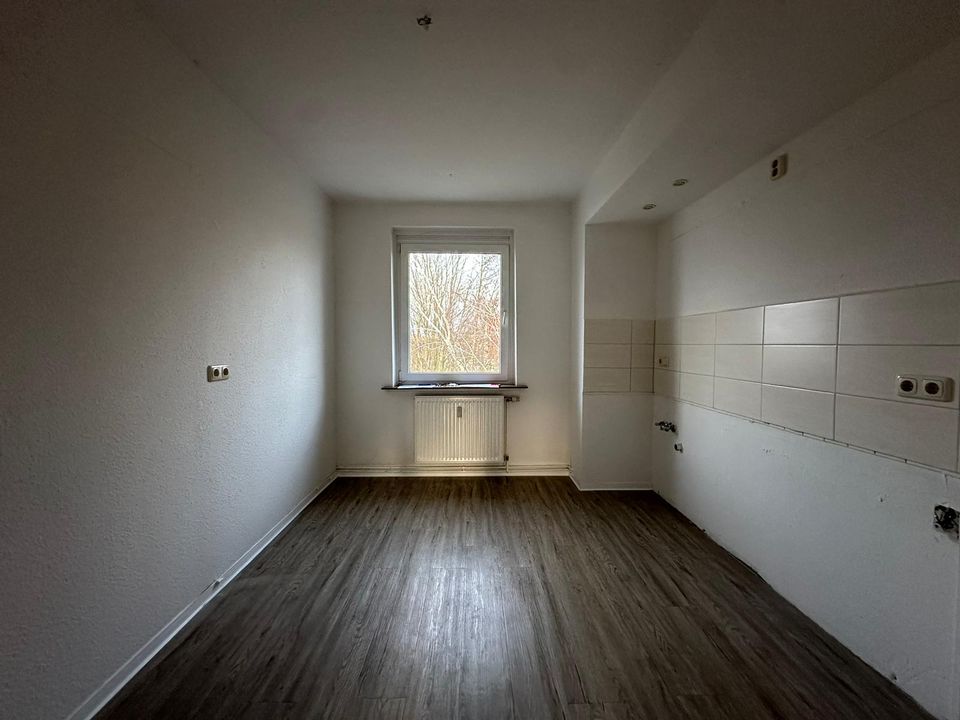 helle 3-Raum-Wohnung, Duschbad mit Fenster, Keller und Balkon in Kritzmow