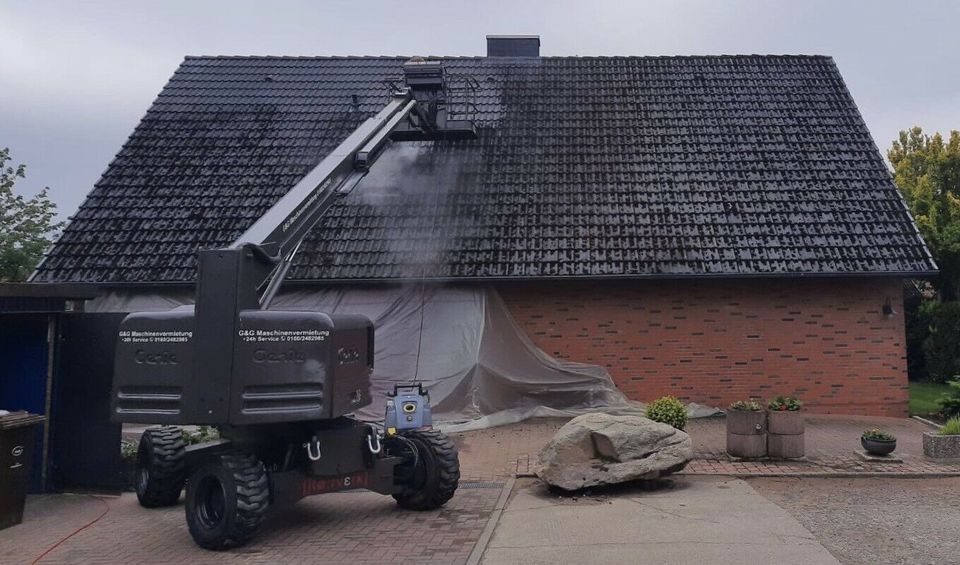 Genie S-45 Teleskoparbeitsbühne Vermietung Steiger Arbeitsbühne in Hohenlockstedt