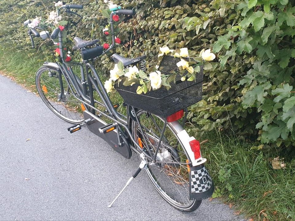 Tandem Fahrrad 26 Zoll mit Trommelbremse Nabendynamo in Versmold